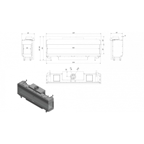 Газовая топка LEO/P/200/G31/37MBAR (баллонный газ)